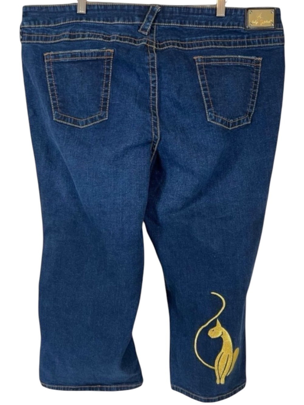 Y2K Baby Phat High Rise Cropped Flare Capri Jeans 24